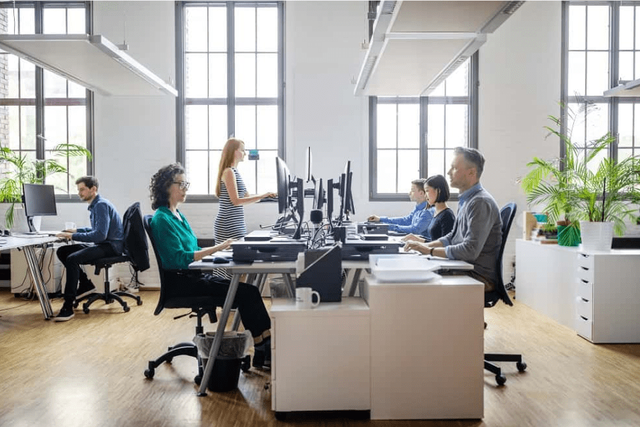 A clean and orderly work environment.